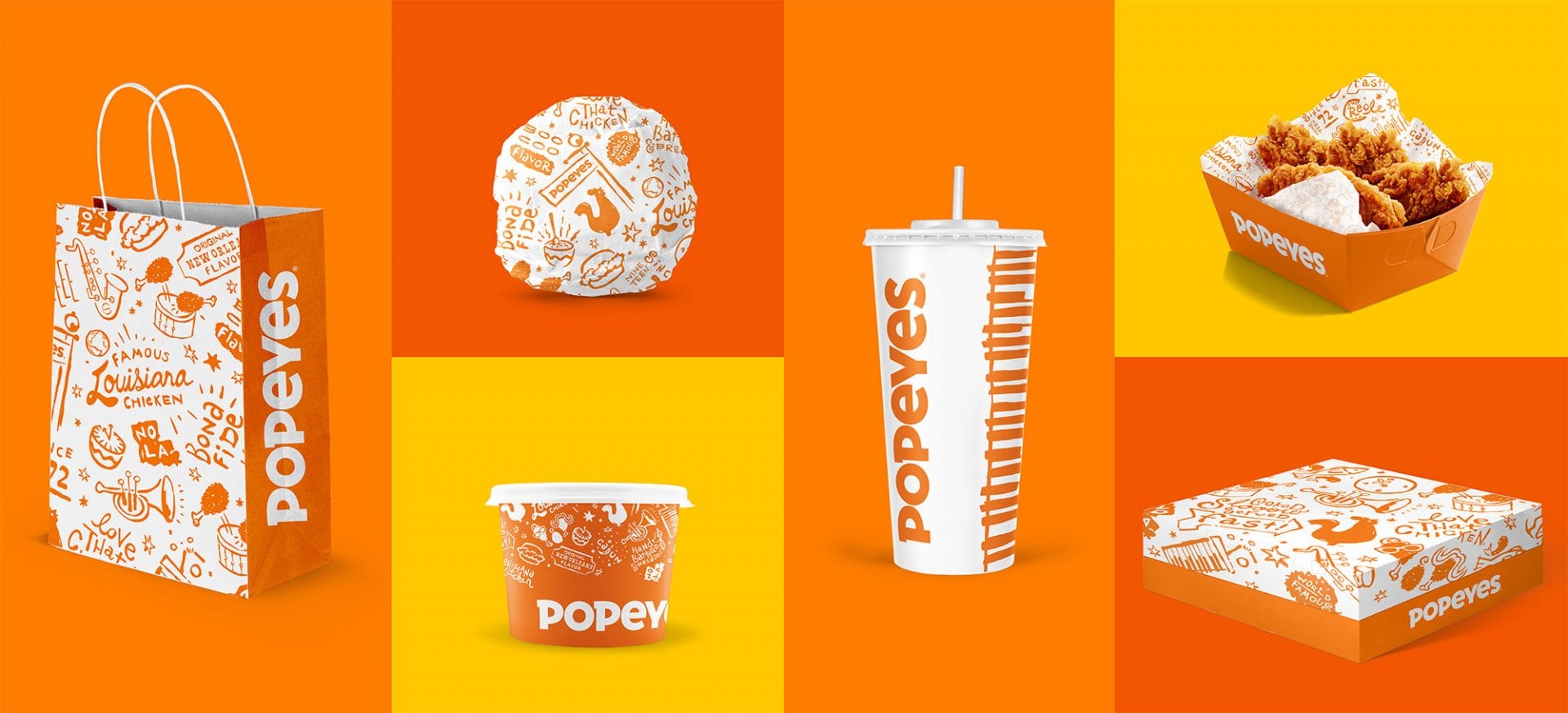 Popeyes thay doi bo nhan dien